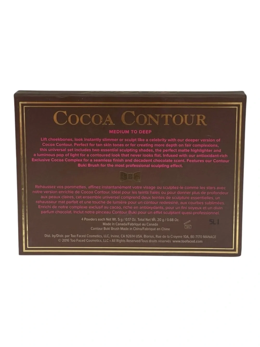 VHTF: new Too Faced ㋛ Cocoa Contour Face Palette Kit ㋛ Baby Buki Brush ㋛ 4 Color